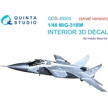 Plastikový model Quinta studio 1/48 MiG-31BM 3D-Print.&col.Inter. (HOBBYB) SMALL