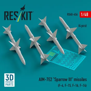Plastikový model Reskit 1/48 AIM-7E2 'Sparrow III' missiles (4 pcs.)