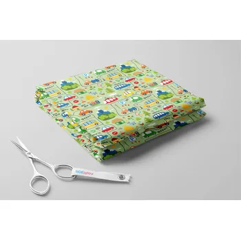 Softshell letní, Auta a zvířátka Barva: Zelená