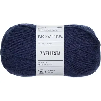Příze Novita 7 Brothers 170 Námořnická modrá (Ponožková příze 7 Veljestä Marine )