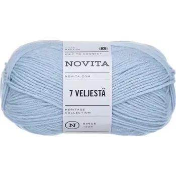 Příze Novita 7 Brothers 103 Světle modrá (Ponožková příze 7 Veljestä Wassertropfen )