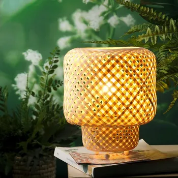 Lampička ONLI - Stolní lampa BAMBOO 1xE27/22W/230V bambus