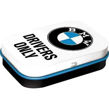 Plechová krabička s mentolkami Mint Box BMW - Drivers Only White
