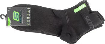 Dámské ponožky Černé ponožky Skechers 3PPK Bamboo Mesh Quarter Socks SK42056-9999 Velikost: 39/42