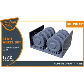Plastikový model Clear Prop models 1/72 BTR-4 wheel set