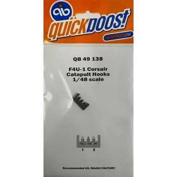 Plastikový model Quickboost 1/48 F4U-1 Corsair catapult hooks (MAGIC F.)