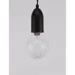 Nova Luce Závěsné svítidlo VEDA, čiré sklo G9 1x6W Barva: Černá