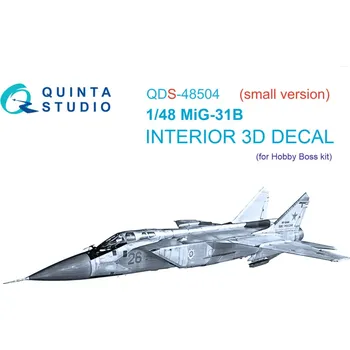 Plastikový model Quinta studio 1/48 MiG-31B 3D-Printed&col.Inter. (HOBBYB) SMALL