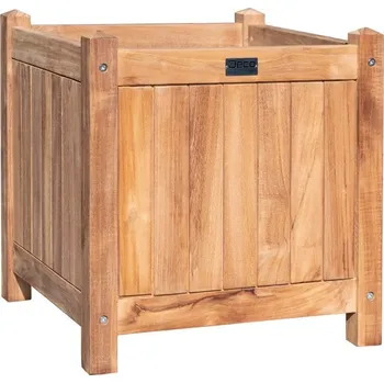 Truhlík Truhlík z teakového dřeva 47x45x45 (Truhlík z tvrdého teakového dřeva)