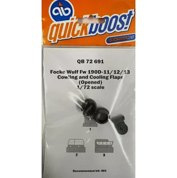 Plastikový model Quickboost 1/72 Fw 190D-11/12/13 cowling&cooling flaps opened