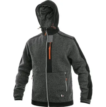 Pánské oblečení Mikina CXS INDIANA, pánská, šedo-oranžová, vel. XL