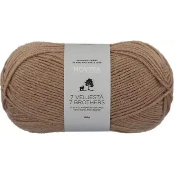 Příze Novita 7 Brothers 618 Písková (Ponožková příze 7 Veljestä Sandbank )
