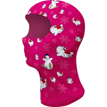 Čepice 4F Kukla funkční Škleb růžová / sněhulák