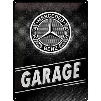 Plechová cedule Retro cedule - Mercedes-Benz - Garage 30x40cm