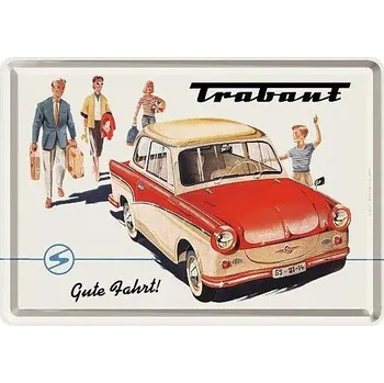 Retro pohlednice - Trabant 10x14,5cm