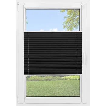 Roleta Plisa Termoizolaení plisovaná roleta Black Silver 36 cm x volitelná výška