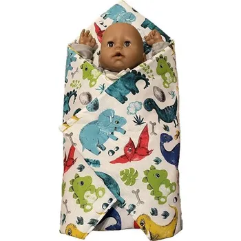 Doplněk pro panenku Rychlozavinovačka pro panenky Dinosauři 60x60 cm