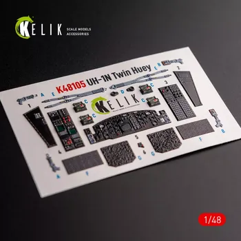Plastikový model Reskit 1/48 UH-1N 'Twin Huey' interior 3D (ZIMI/KITTYH)