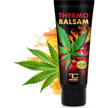 Masážní přípravek THERMOBALSAM | hřejivý konopný balzám s bylinami pro péči při svalové a kloubní únavě | 200 ml Dedra