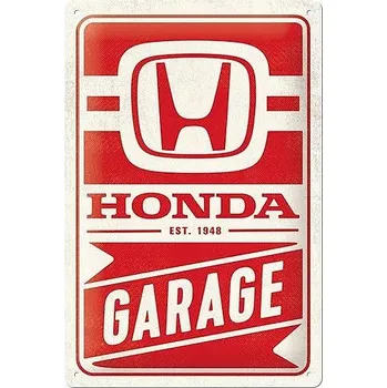 Plechová cedule Retro cedule Honda Garage - 20x30cm