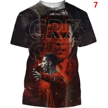 Pohodlné volnočasové tričko pro fanoušky fotbalu Cristiano Ronaldo Barva: 7 (ST720vf7c), Velikost: 100