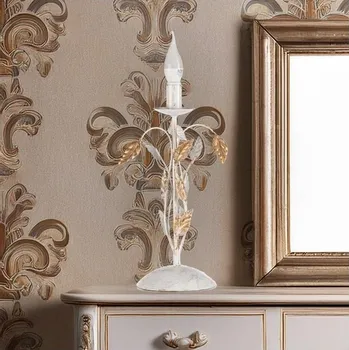 Lampička ONLI - Stolní lampa COLLANA 1xE14/6W/230V 40 cm bílá