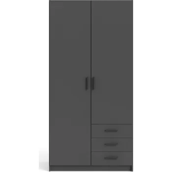 Šatní skříň Tmavě šedá šatní skříň 99x200 cm Sprint – Tvilum ID_1441415