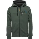 Pánská mikina LOAP EDCAR S Tmavě zelená, Černá