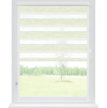 Roleta Dekodum Roleta den a noc v bílé kazetě premium, barva látky Olivový Šířka (cm): 32, Výška (cm): Standardní (do 150 cm), Strana mechanismu: Levá