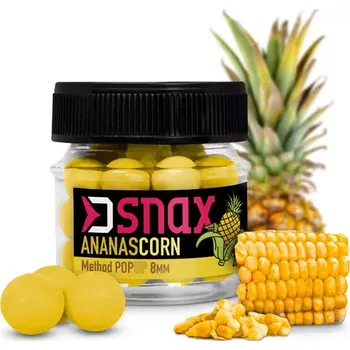 Boilies DELPHIN Nástraha D SNAX POP - Nástraha D SNAX POP 12mm/20g - Kukuřice-Ananas