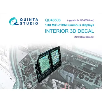 Plastikový model Quinta studio 1/48 MiG-31BM luminous displays (HOBBYB)