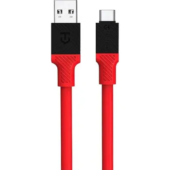 Náhradní kabel k notebooku Tactical Fat Man kabel USB-A/USB-C (1m) červený, 8596311227882