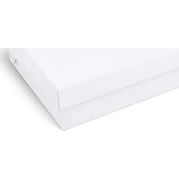 Jednorázové nádobí Dortová krabice - bílá (PAP) 28x28x10cm [100 ks]