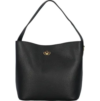 Kabelka Dámská kožená kabelka na rameno černá - Delami Jelisa černá