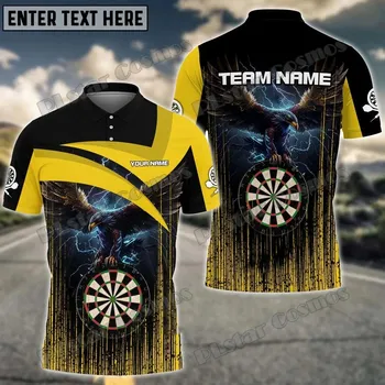 Dámské tričko Košile pro darts tým s potiskem 3D Magma Dragon CS481 Velikost: 4XL, Barva (Varianta): Polo košile 8