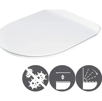 WC sedátko MARO Heno WC sedátko Slim New duroplastové, Slowclose, odnímatelné, bílé, X01983