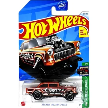 autíčko HOT WHEELS - '55 Chevy Bel Air Gasser Red (E7)