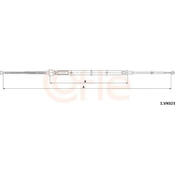 Auto-moto Lanovod parkovací brzdy COFLE 92.1.VK023