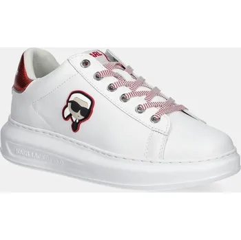 Dámské tenisky Kožené tenisky Karl Lagerfeld KAPRI NFT bílá barva, KL62531N KL62531N.01D 00X, EUR 37