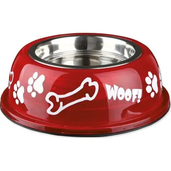 Miska pro psa Miska nerez, plast obal 0,45 l*13 cm