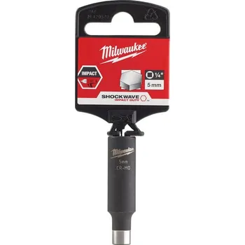 Gola hlavice MILWAUKEE Hlavice HEX 1/4" 5mm prodloužená 4932472285