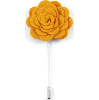 Brož Oranžový špendlík do klopy Růže - Warren Asher