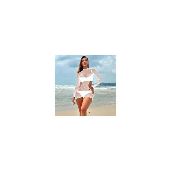 Dámské erotické šaty Sexy odvážné síťované minišaty One Size K218 Barva Bílá bdsm-bondage-shop 08595729759756 8595729759756 Sexy pružný síťovaný bodystockings