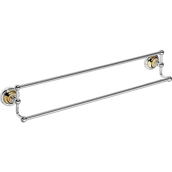 Držák ručníků dvojitý Bemeta Retro 600 mm zlato/chrom