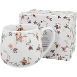 Hrnek 430ml baňatý SAFA kytičky, porcelán, DB