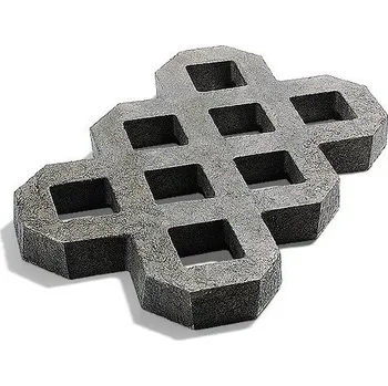 Venkovní dlažba TRANSFORM a.s. Lázně Bohdaneč TRAPLAST Plastová Zatravňovací dlažba VD600+ 60x40x6 1 m2 šedá