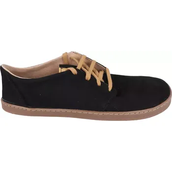 Dámské baleríny Barefoot kožené boty Pegres BF81 - černé - světlá podrážka 42