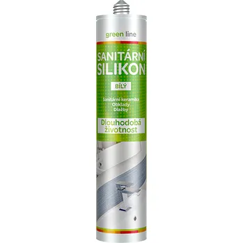 stavební silikon Sanitární silikon Green Line 280 ml bílá