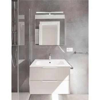 Koupelnové svítidlo NOVALUCE Nástěnné svítidlo nad zrcadlo VANESE chromovaný hliník a akryl LED 18W 3000K IP44 - NOVA LUCE NV 787008