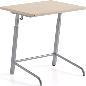 Zahradní lavice Školní lavice AXIOM, akustické linoleum, stříbrná/béžová